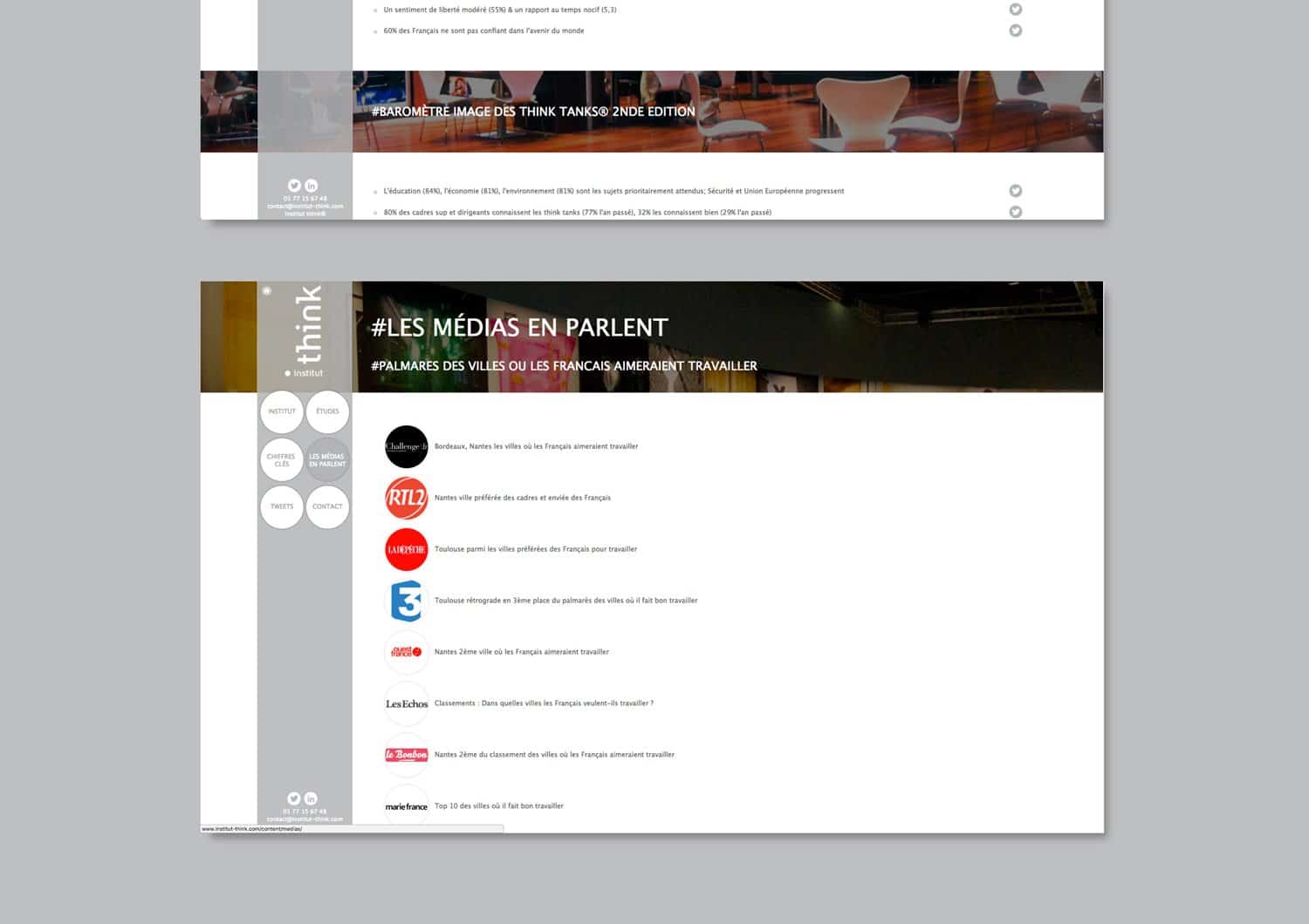INSTITUT THINK, réalisation Mooverflow