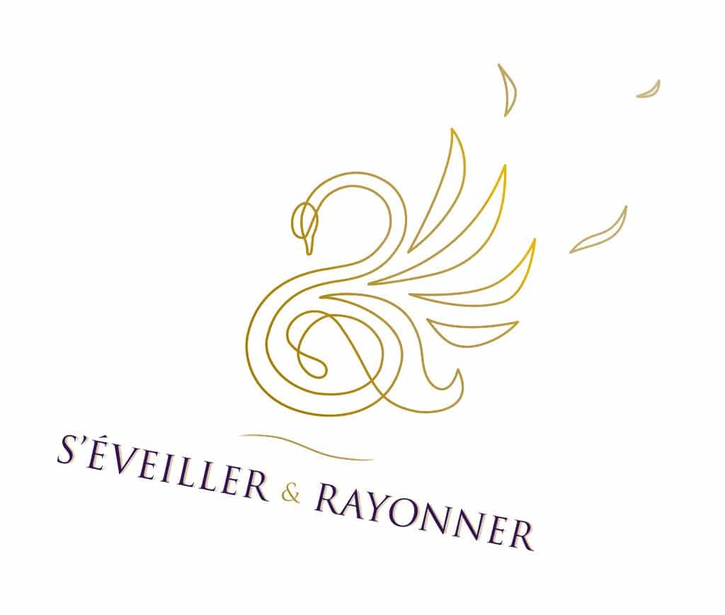 Page d'accueil du site S’éveiller & Rayonner · Identité visuelle, réalisé par Mooverflow