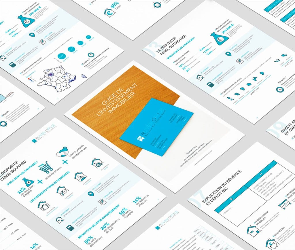 Page d'accueil du site Ruven Office · Identité et site internet, réalisé par Mooverflow