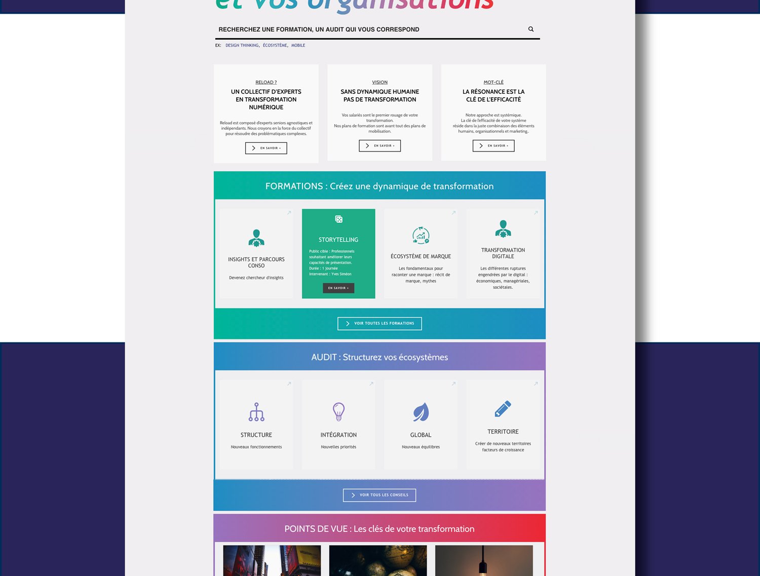 RELOAD Consultants, réalisation Mooverflow