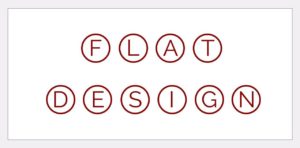 tendance 2020 - Flatdesign = design plat