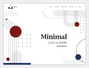 tendance 2020 - Espace blanc & web design minimaliste