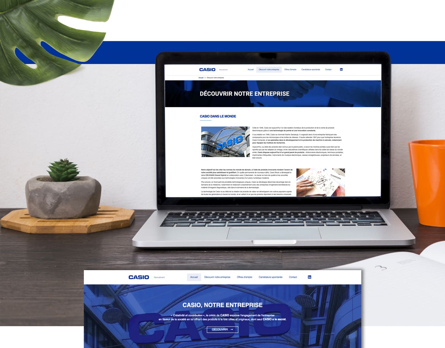CASIO France Recrutement, réalisation Mooverflow