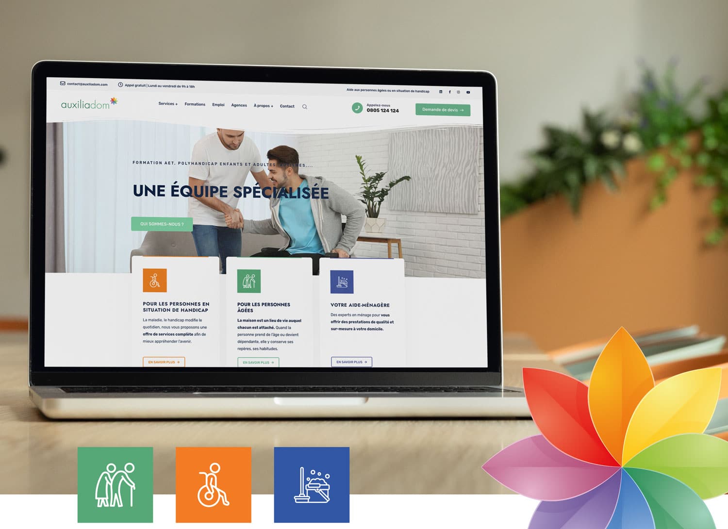 Auxiliadom, réalisation Mooverflow