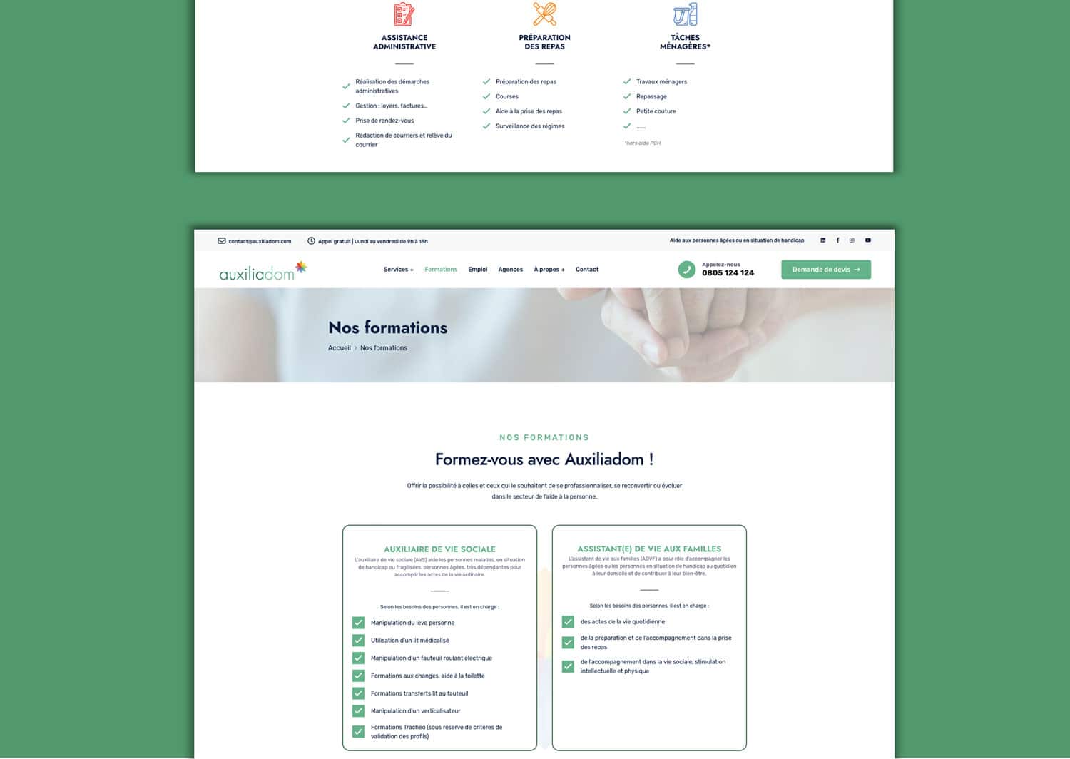 Auxiliadom, réalisation Mooverflow