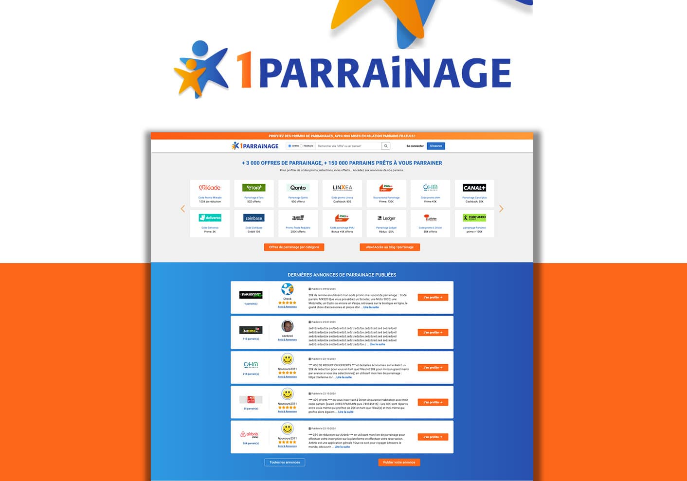 1parrainage.com, réalisation Mooverflow