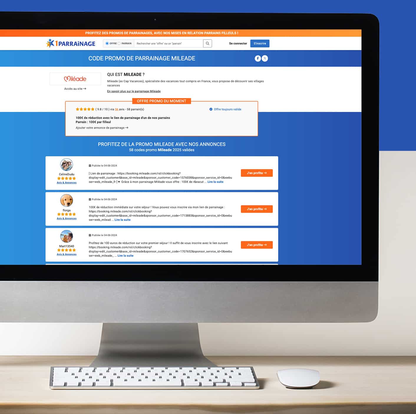 1parrainage.com, réalisation Mooverflow