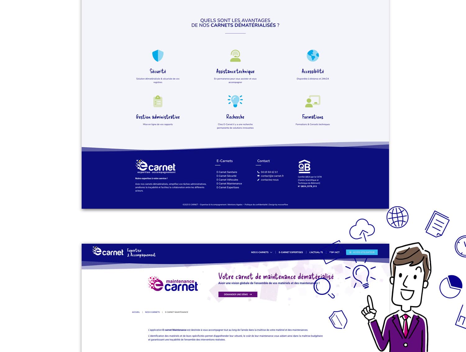 E-CARNET, réalisation Mooverflow