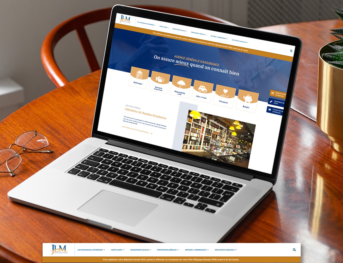 JLM Assurances, réalisation Mooverflow