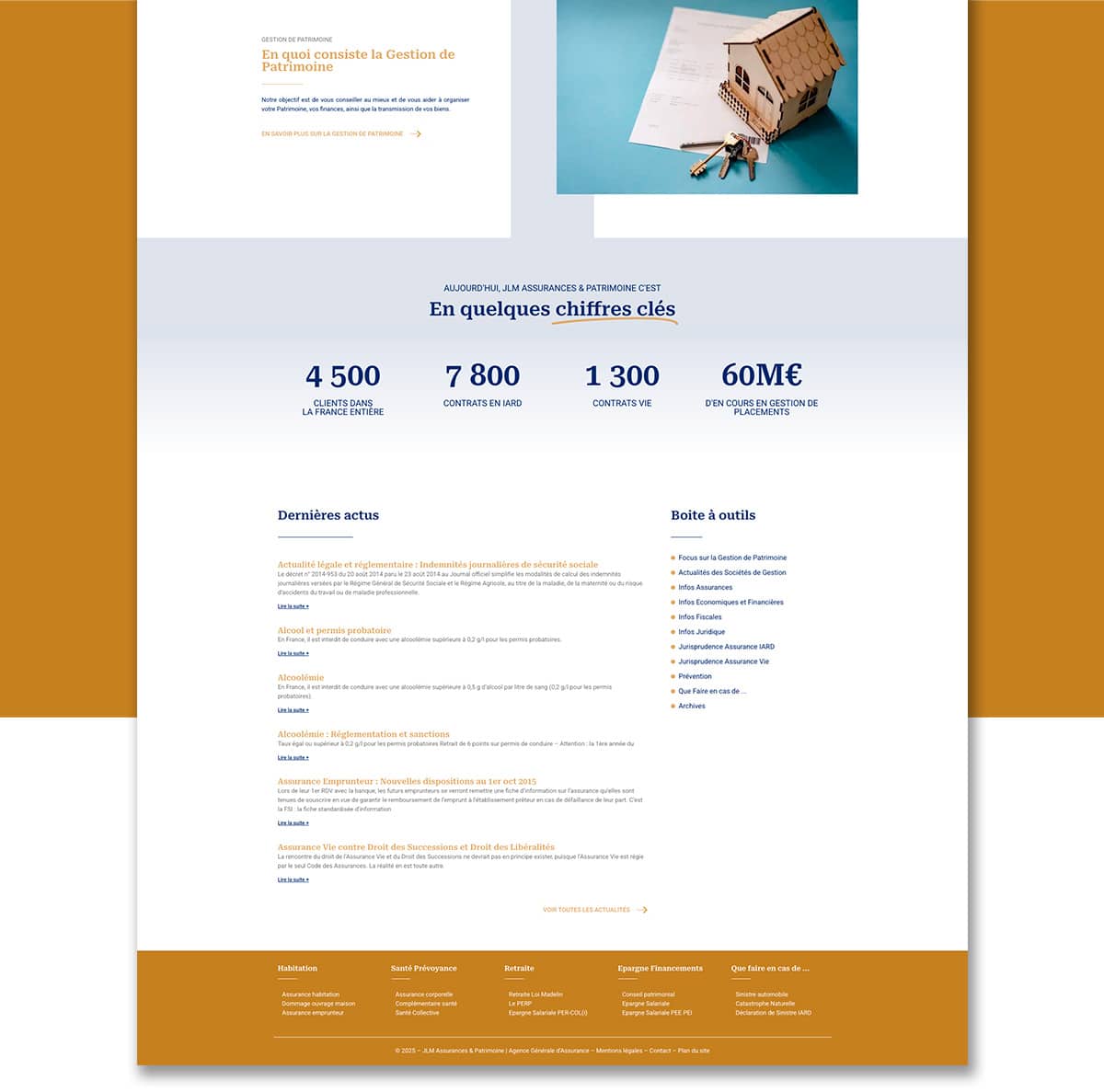 JLM Assurances, réalisation Mooverflow