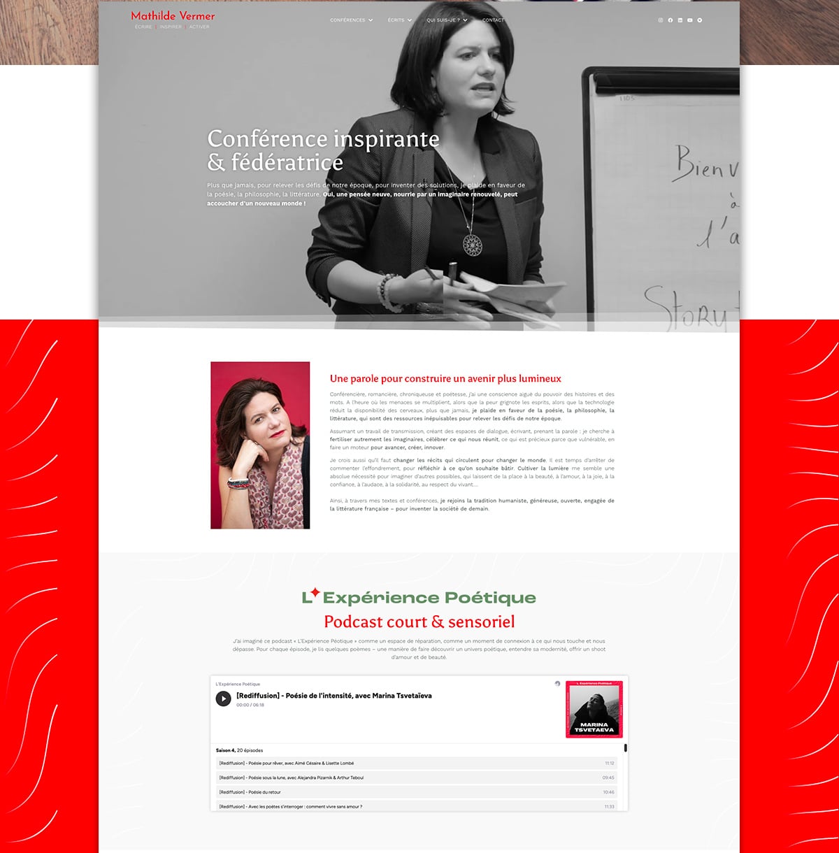 Mathilde Vermer, réalisation Mooverflow