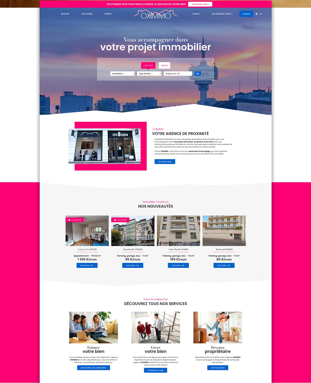 OXIMMO, réalisation Mooverflow