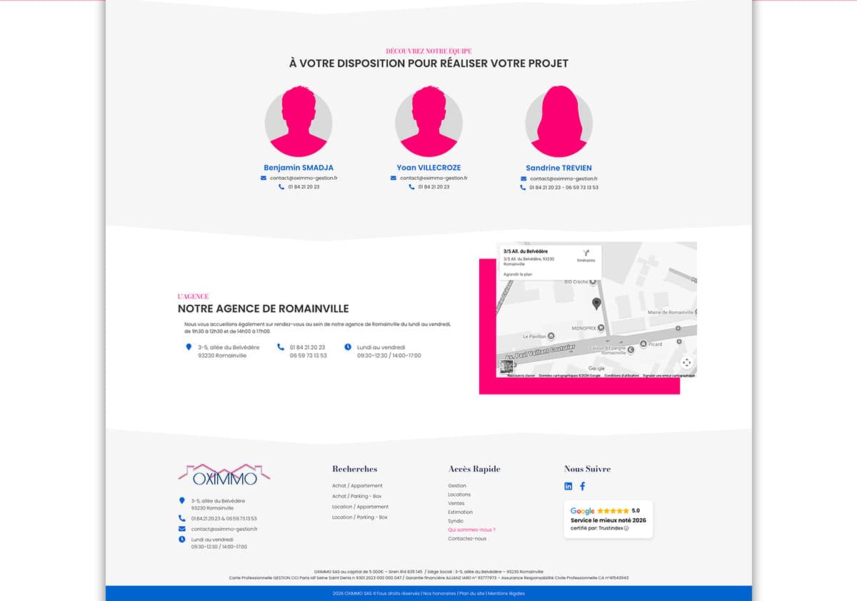OXIMMO, réalisation Mooverflow