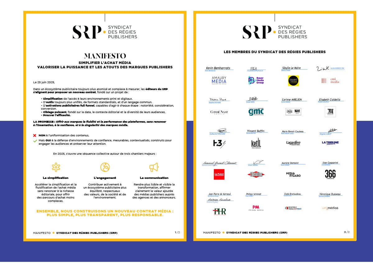 Syndicat des Régies Publishers, réalisation Mooverflow