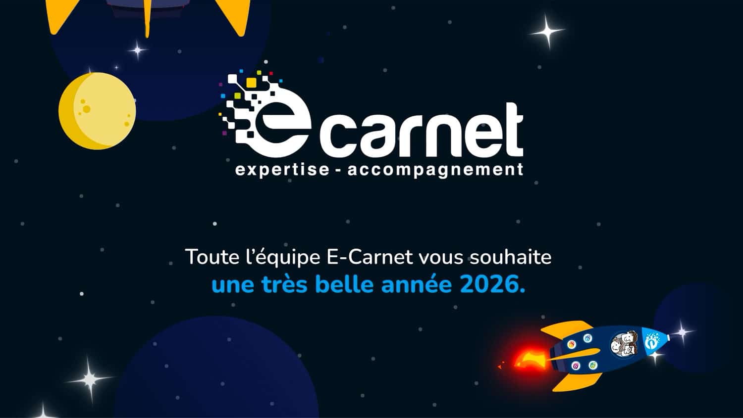 E-CARNET · Vœux 2026, réalisation Mooverflow