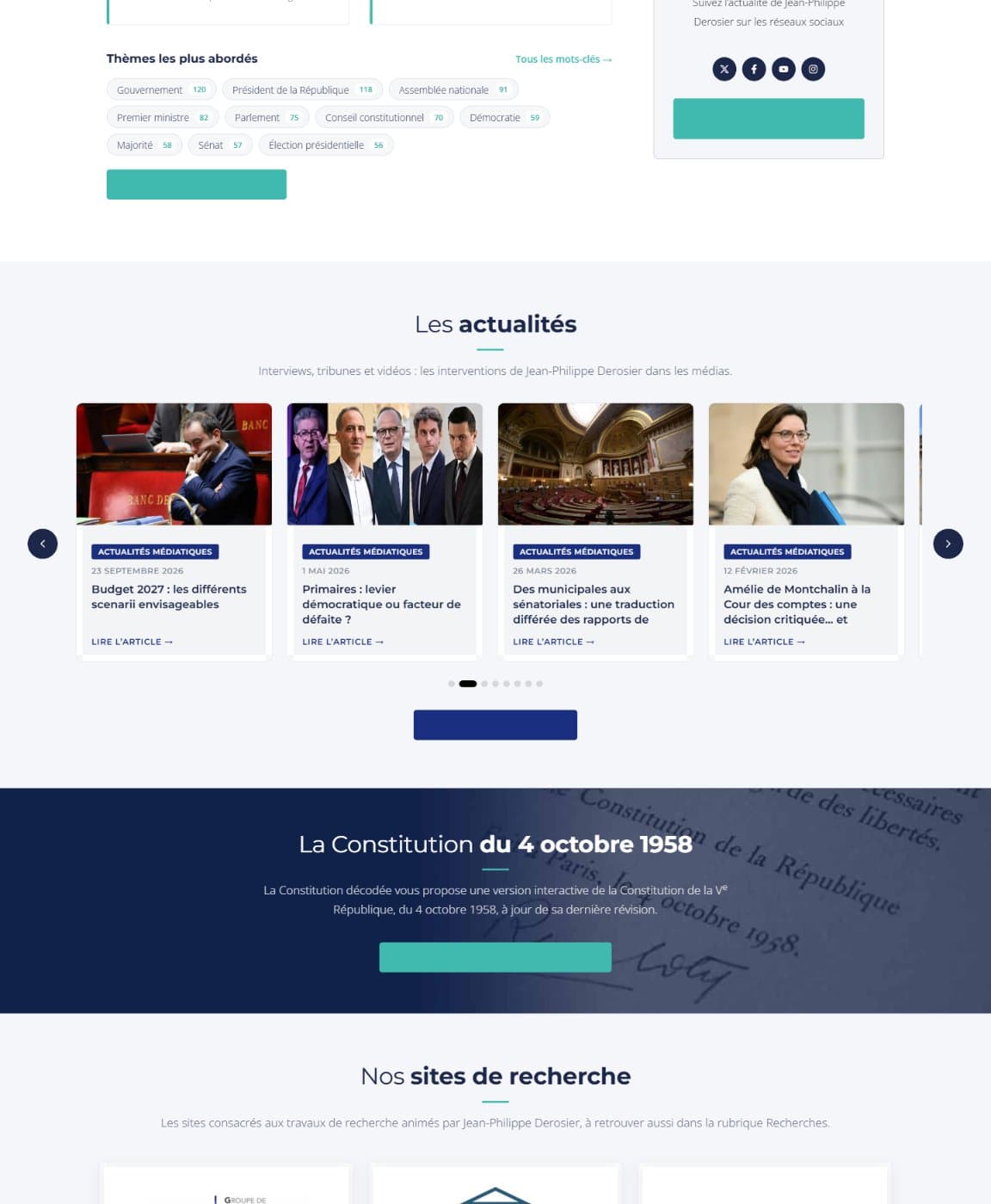 Site Constitution décodée, réalisation Mooverflow