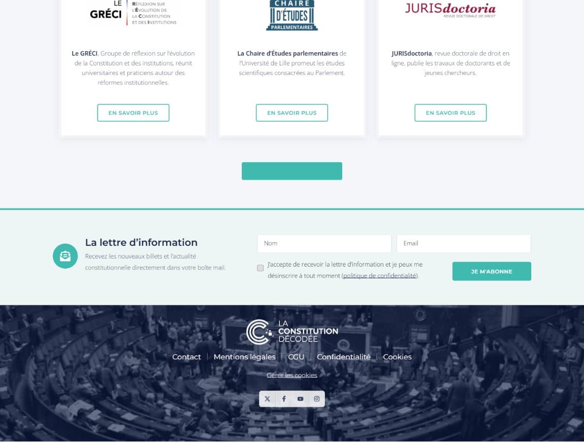 Site Constitution décodée, réalisation Mooverflow