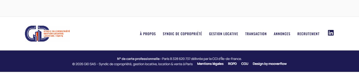 Site GID SAS, réalisation Mooverflow