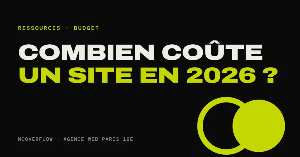 Visuel de l’article « Combien coûte un site internet en 2026 ? », Mooverflow